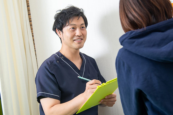 ２．丁寧な問診